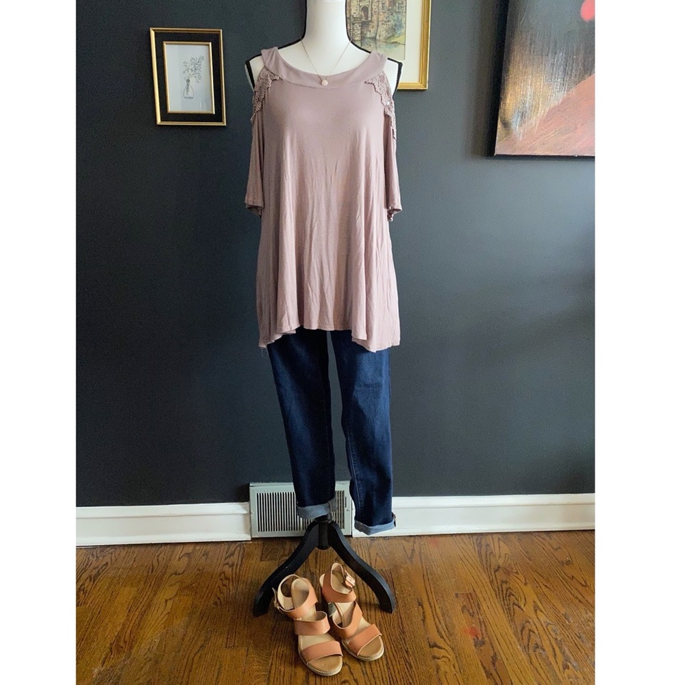 No Brand Cold Shoulder Blouse